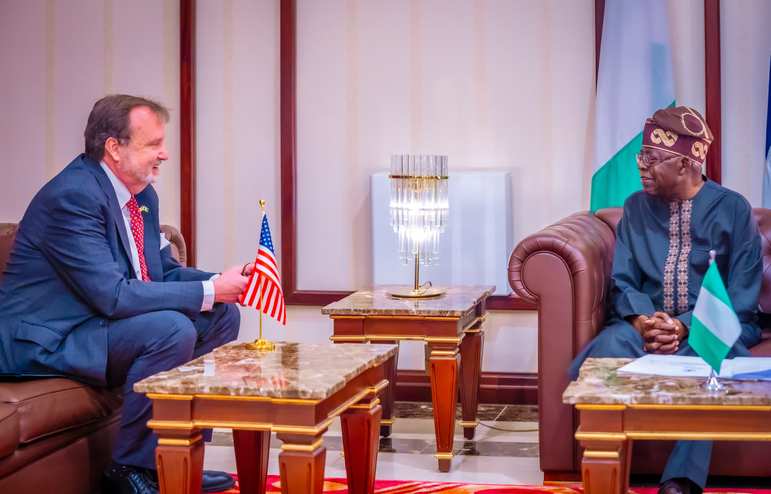 Tinubu receives U.S. Ambassador, underscores importance of sustaining democracy