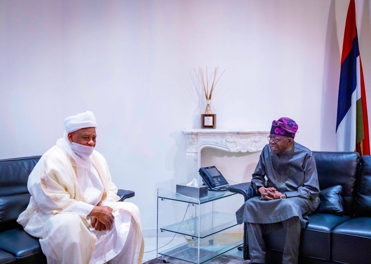 Sultan visits Tinubu in Aso Villa