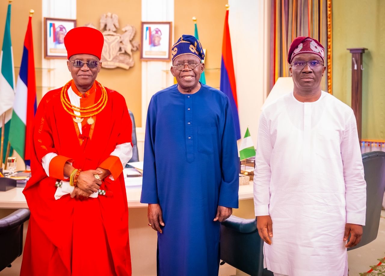Tinubu meets Edo governor, Oba of Benin - Nigerian Current